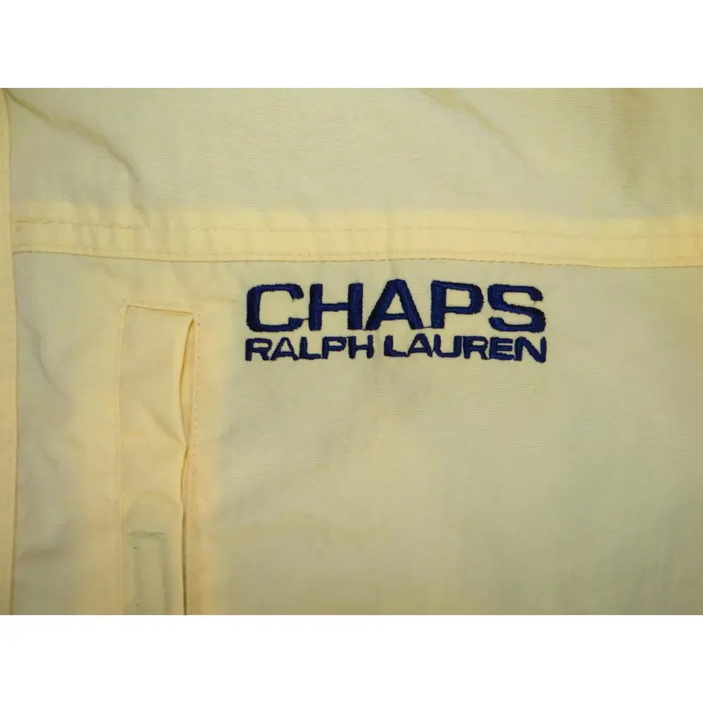 Vintage Y2K Chaps Ralph‎ Lauren Yellow Men's Windbreaker Jacket